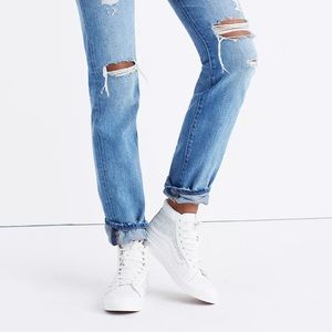 Vans® Unisex Sk8-Hi Slim High-Top Sneakers in Perforated Leather